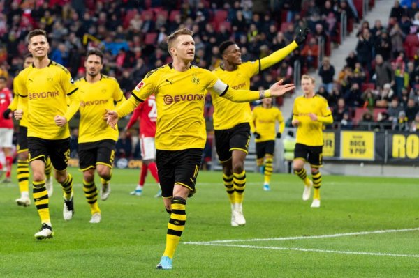 德甲-罗伊斯桑乔传射舒尔茨首球 多特4-0美因茨