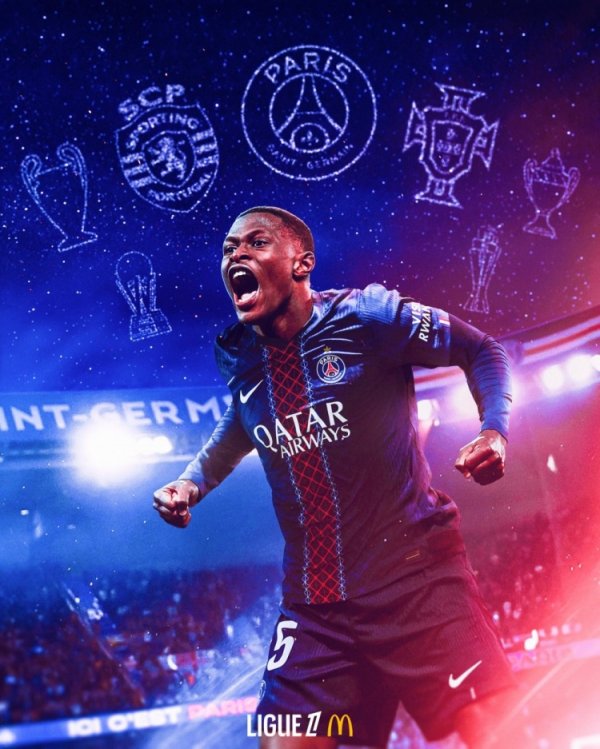 努诺-门德斯定位球直接破门，法甲官方社媒：他就是世界最佳左后场球员