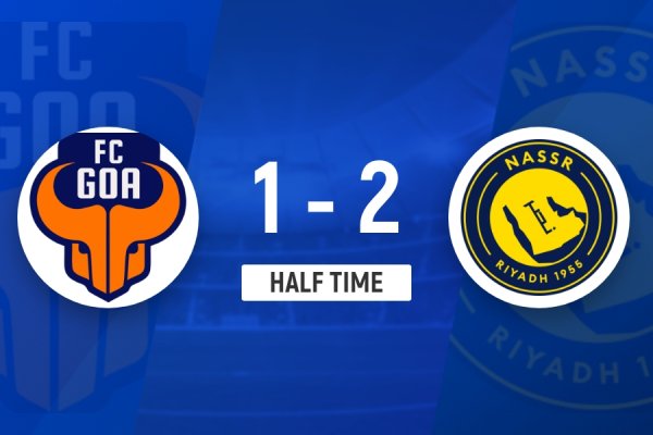 半场-利雅得获胜  暂客场应战    2-1果阿 C罗缺阵，安吉洛、卡马拉破门