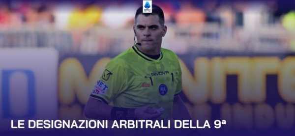 意甲第9轮裁判    ：多维里执法亚特兰大vs米兰 索扎执法国米佛罗伦萨